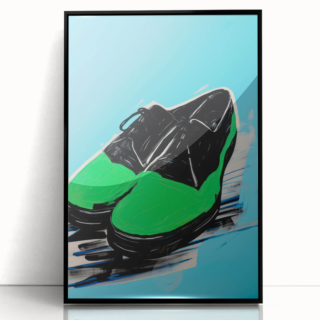 Maximalist Wall Art - Bold Shoe Print for Eclectic and Vibrant Decor