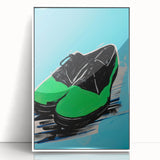 Maximalist Wall Art - Bold Shoe Print for Eclectic and Vibrant Decor