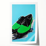 Maximalist Wall Art - Bold Shoe Print for Eclectic and Vibrant Decor