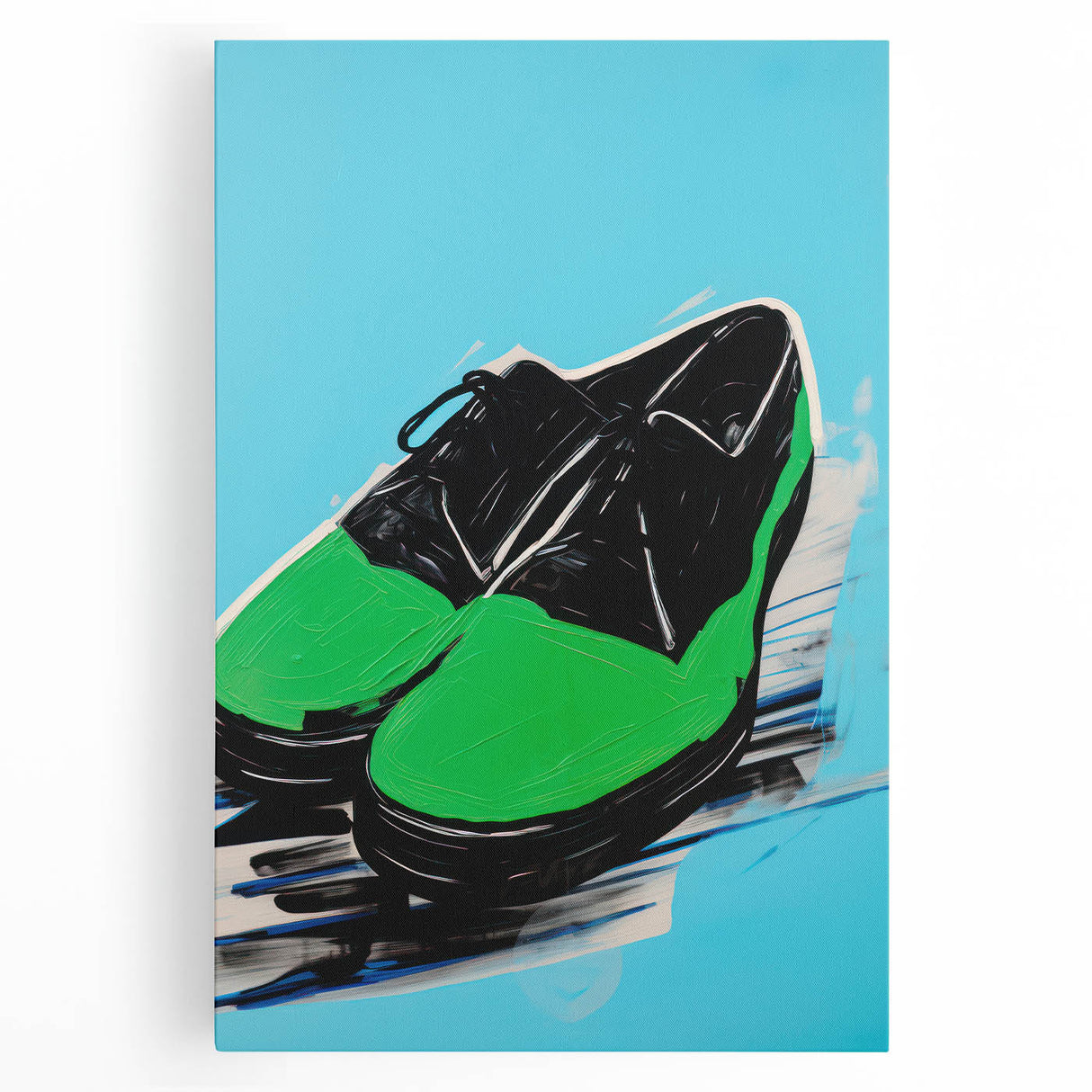 Maximalist Wall Art - Bold Shoe Print for Eclectic and Vibrant Decor