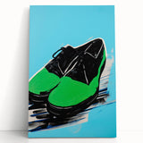 Maximalist Wall Art - Bold Shoe Print for Eclectic and Vibrant Decor