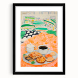 Maximalist Wall Art - Bold Breakfast in Bed Print for Eclectic Decor