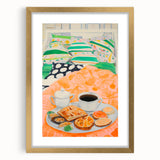 Maximalist Wall Art - Bold Breakfast in Bed Print for Eclectic Decor