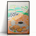 Maximalist Wall Art - Bold Breakfast in Bed Print for Eclectic Decor