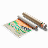 Maximalist Wall Art - Bold Breakfast in Bed Print for Eclectic Decor