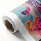 Maximalist Wall Art - Bold Wine and Fruit Print for Eclectic Decor