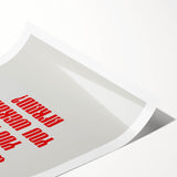 Maximalist Wall Art - Bold Motivational Quote Print for Eclectic Decor