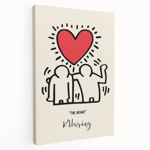 Maximalist Wall Art - The Heart by K. Haring | Bold and Expressive Decor