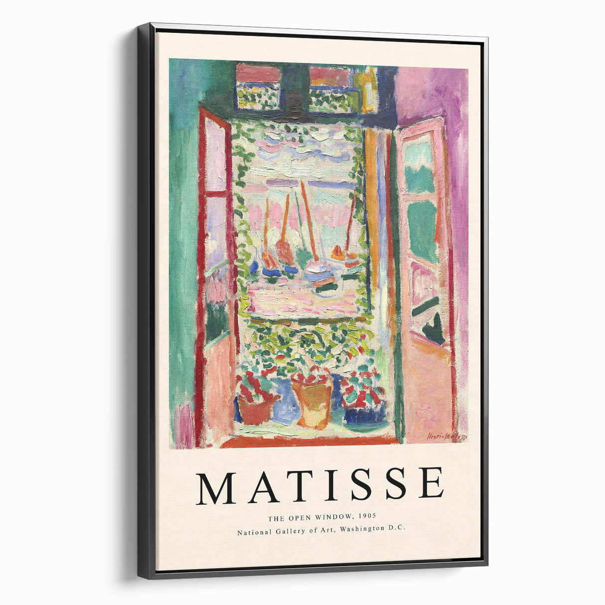 Maximalist Wall Art - The Open Window by Matisse | Bold and Vibrant Decor