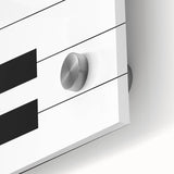 Maximalist Wall Art - Minimalist Piano Key Design | Bold Monochrome Decor