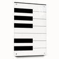 Maximalist Wall Art - Minimalist Piano Key Design | Bold Monochrome Decor