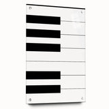 Maximalist Wall Art - Minimalist Piano Key Design | Bold Monochrome Decor