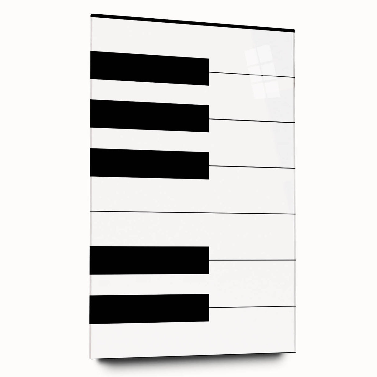 Maximalist Wall Art - Minimalist Piano Key Design | Bold Monochrome Decor