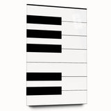 Maximalist Wall Art - Minimalist Piano Key Design | Bold Monochrome Decor