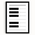 Maximalist Wall Art - Minimalist Piano Key Design | Bold Monochrome Decor