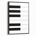Maximalist Wall Art - Minimalist Piano Key Design | Bold Monochrome Decor