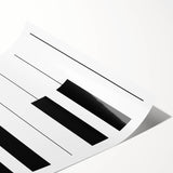 Maximalist Wall Art - Minimalist Piano Key Design | Bold Monochrome Decor