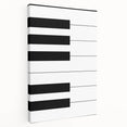 Maximalist Wall Art - Minimalist Piano Key Design | Bold Monochrome Decor
