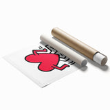 Maximalist Wall Art - Running Heart by K. Haring | Bold and Expressive Decor