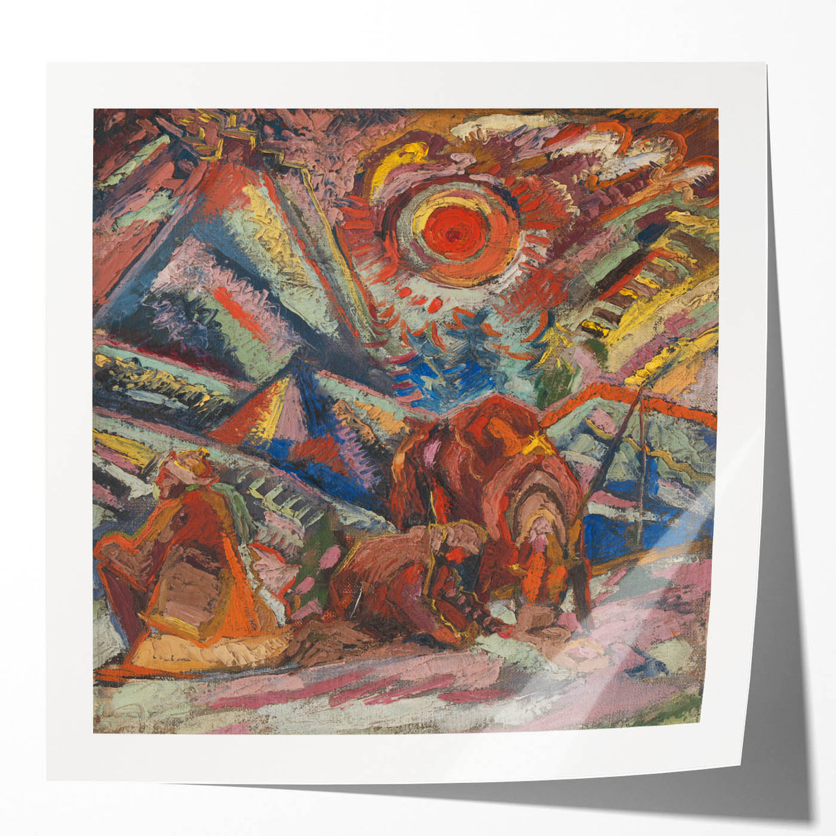 Maximalist Wall Art - Abstract Expressionist Landscape | Bold Decor