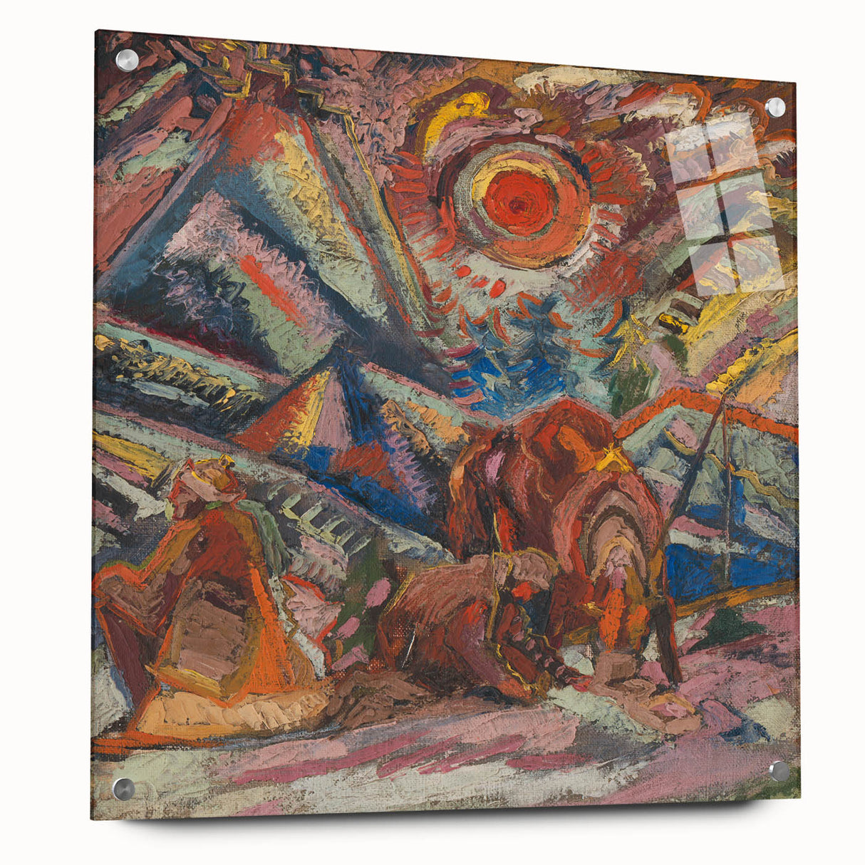 Maximalist Wall Art - Abstract Expressionist Landscape | Bold Decor