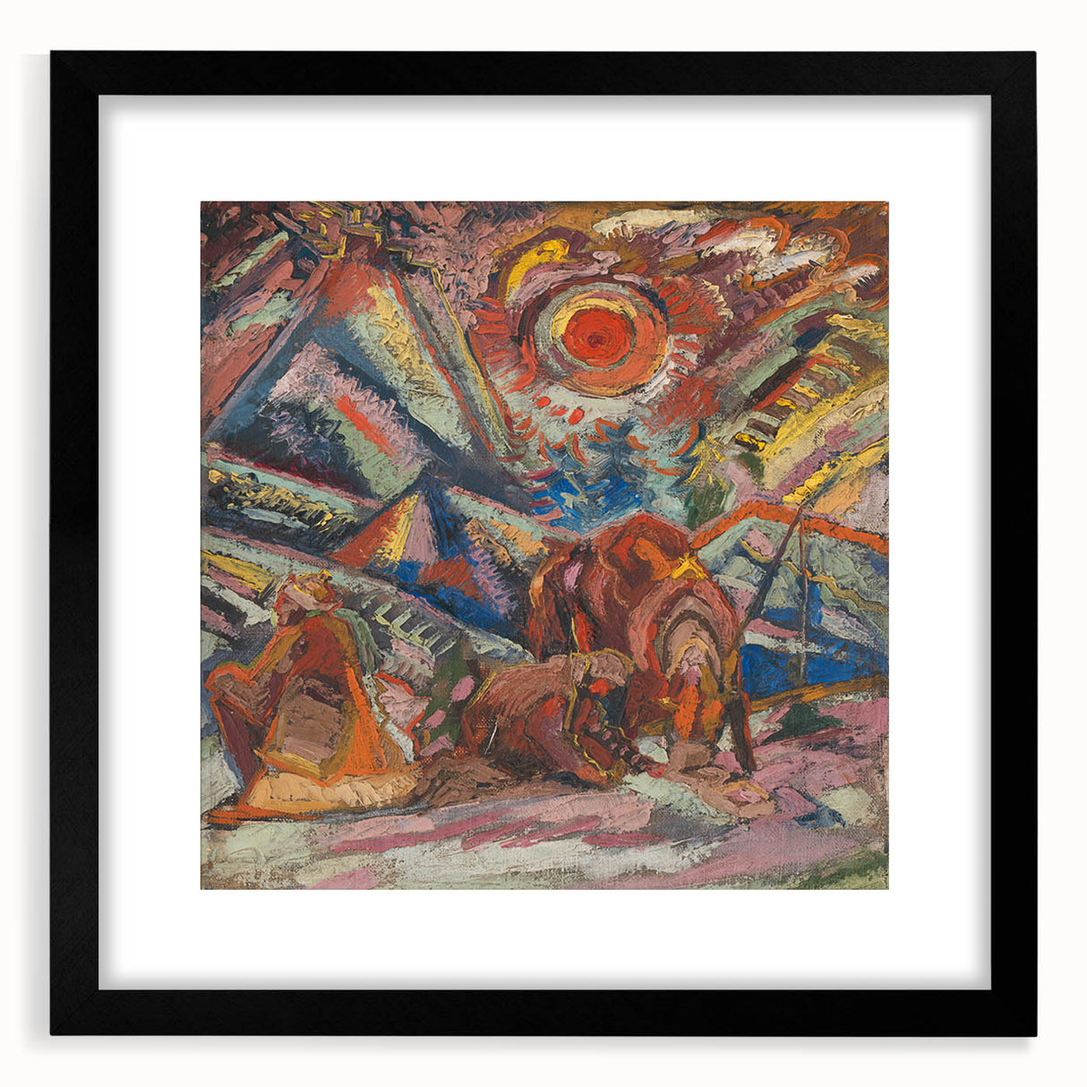 Maximalist Wall Art - Abstract Expressionist Landscape | Bold Decor