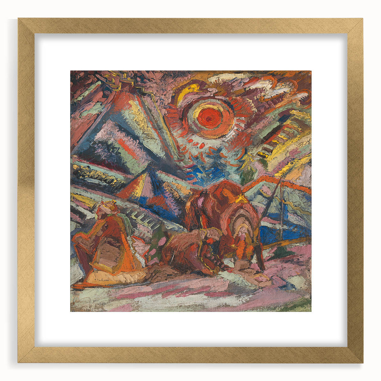 Maximalist Wall Art - Abstract Expressionist Landscape | Bold Decor