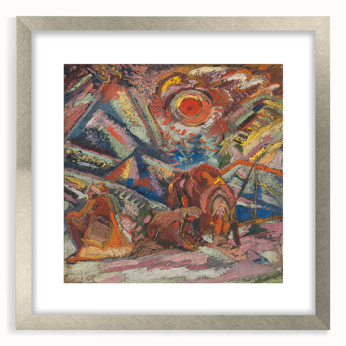 Maximalist Wall Art - Abstract Expressionist Landscape | Bold Decor