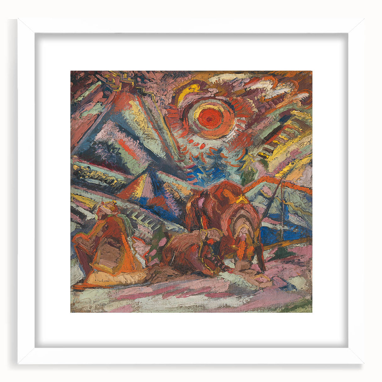 Maximalist Wall Art - Abstract Expressionist Landscape | Bold Decor