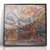 Maximalist Wall Art - Abstract Expressionist Landscape | Bold Decor