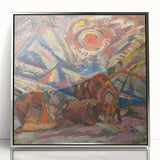 Maximalist Wall Art - Abstract Expressionist Landscape | Bold Decor