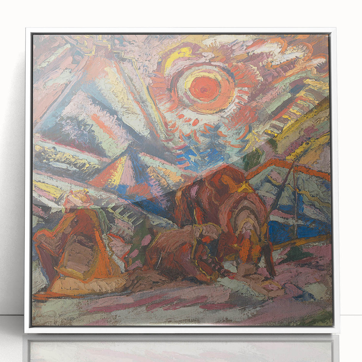Maximalist Wall Art - Abstract Expressionist Landscape | Bold Decor