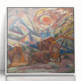 Maximalist Wall Art - Abstract Expressionist Landscape | Bold Decor