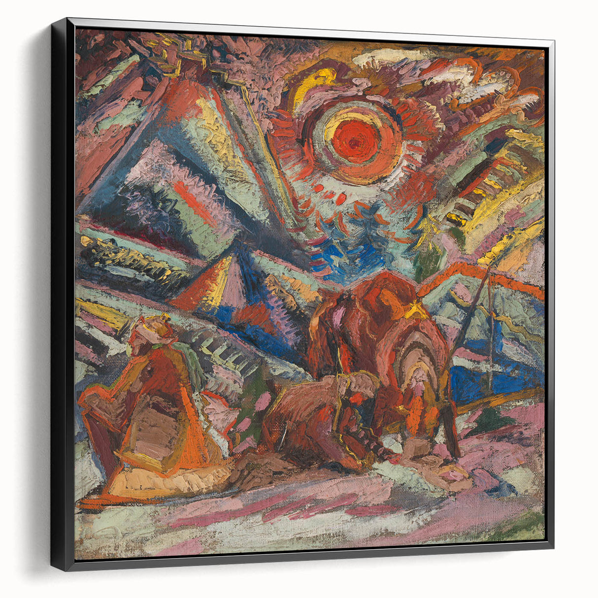 Maximalist Wall Art - Abstract Expressionist Landscape | Bold Decor