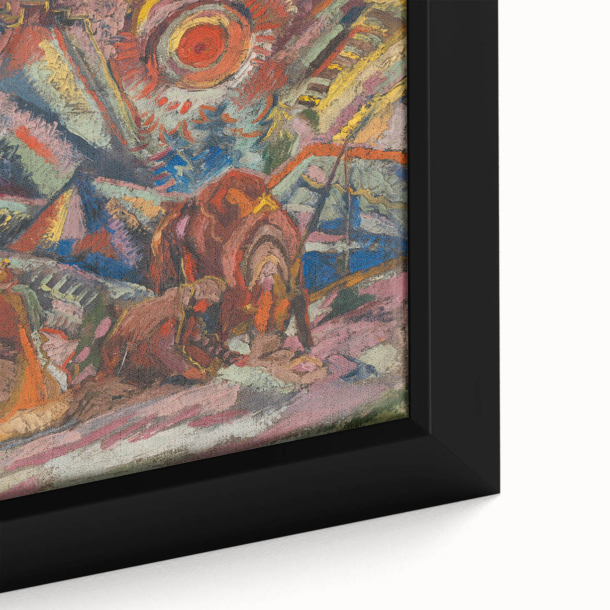 Maximalist Wall Art - Abstract Expressionist Landscape | Bold Decor