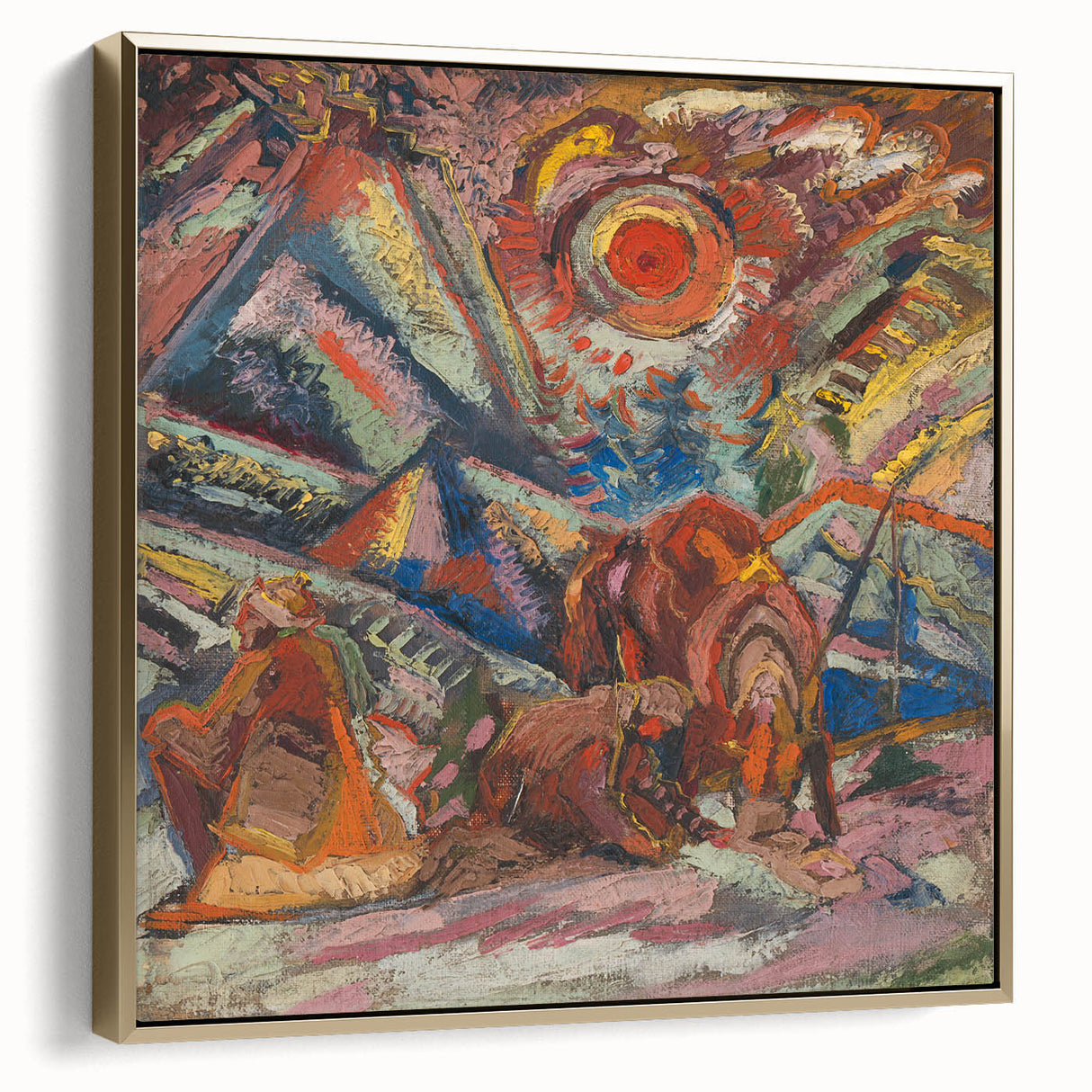 Maximalist Wall Art - Abstract Expressionist Landscape | Bold Decor