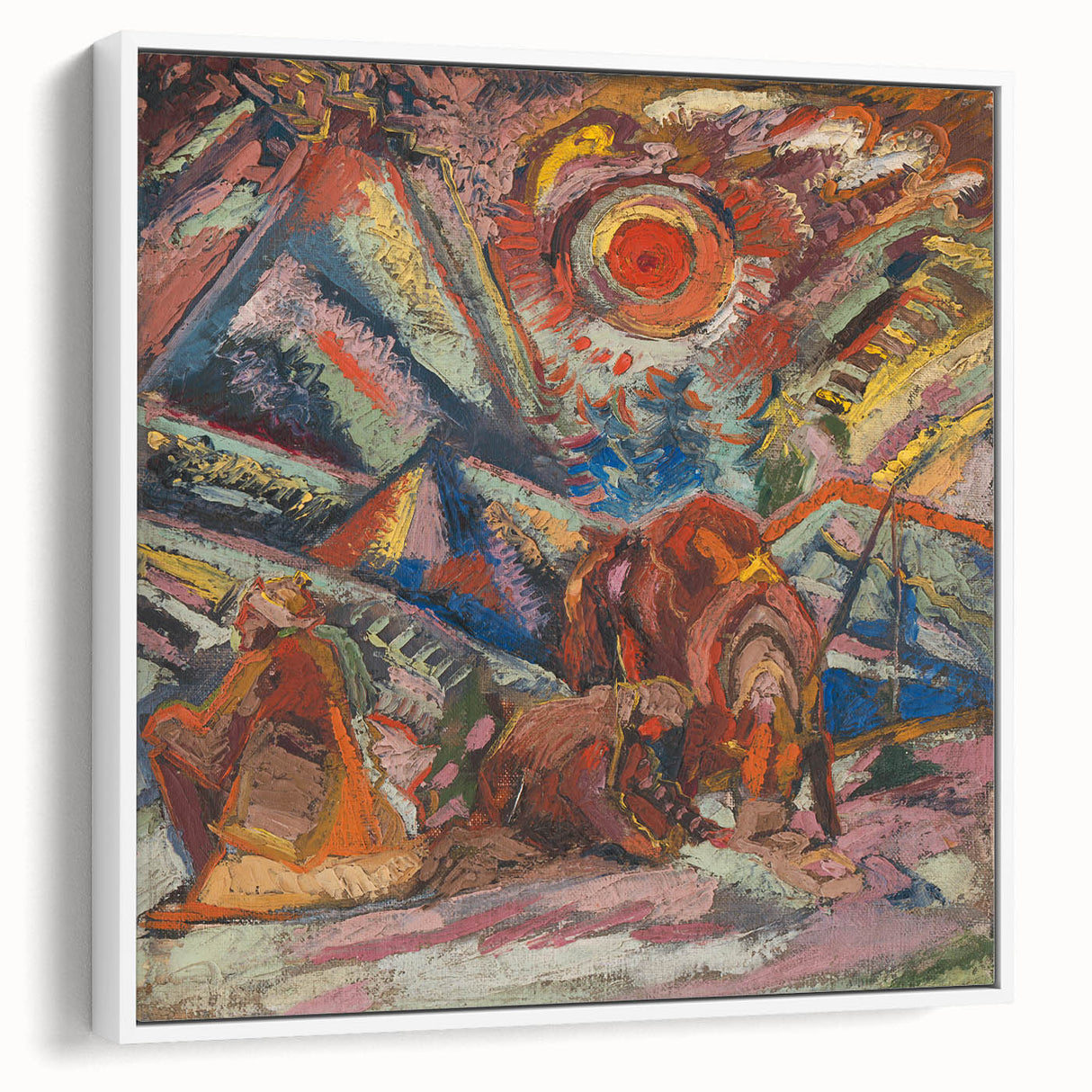 Maximalist Wall Art - Abstract Expressionist Landscape | Bold Decor