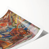 Maximalist Wall Art - Abstract Expressionist Landscape | Bold Decor