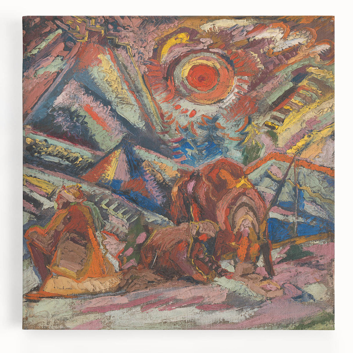 Maximalist Wall Art - Abstract Expressionist Landscape | Bold Decor