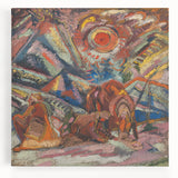 Maximalist Wall Art - Abstract Expressionist Landscape | Bold Decor