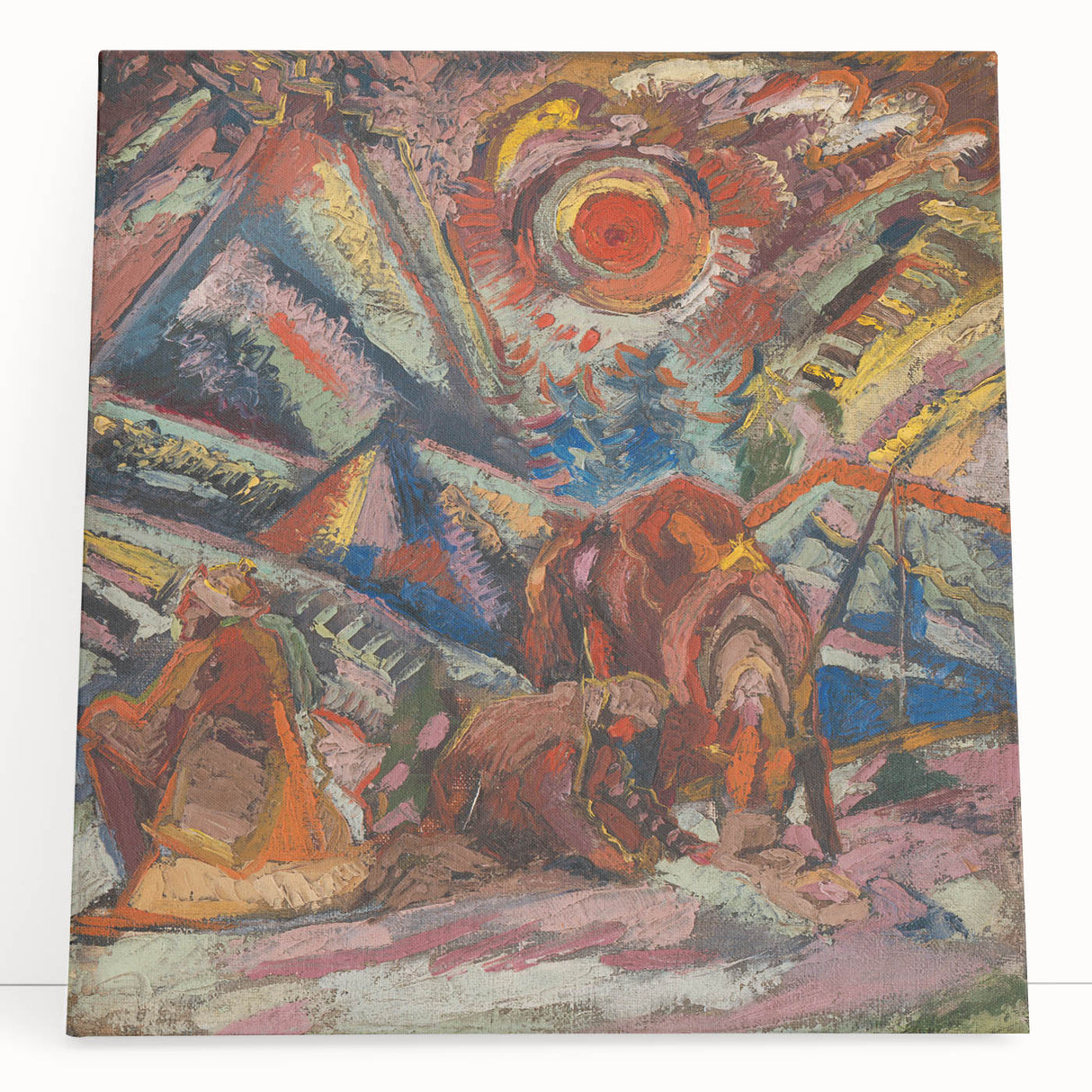 Maximalist Wall Art - Abstract Expressionist Landscape | Bold Decor