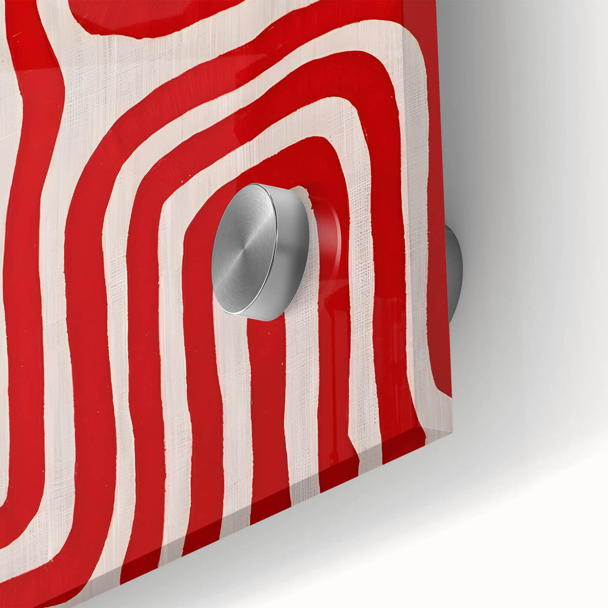 Maximalist Wall Art - Bold Red Geometric Pattern | Modern and Expressive Decor