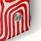Maximalist Wall Art - Bold Red Geometric Pattern | Modern and Expressive Decor