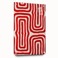 Maximalist Wall Art - Bold Red Geometric Pattern | Modern and Expressive Decor