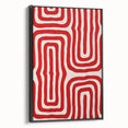 Maximalist Wall Art - Bold Red Geometric Pattern | Modern and Expressive Decor