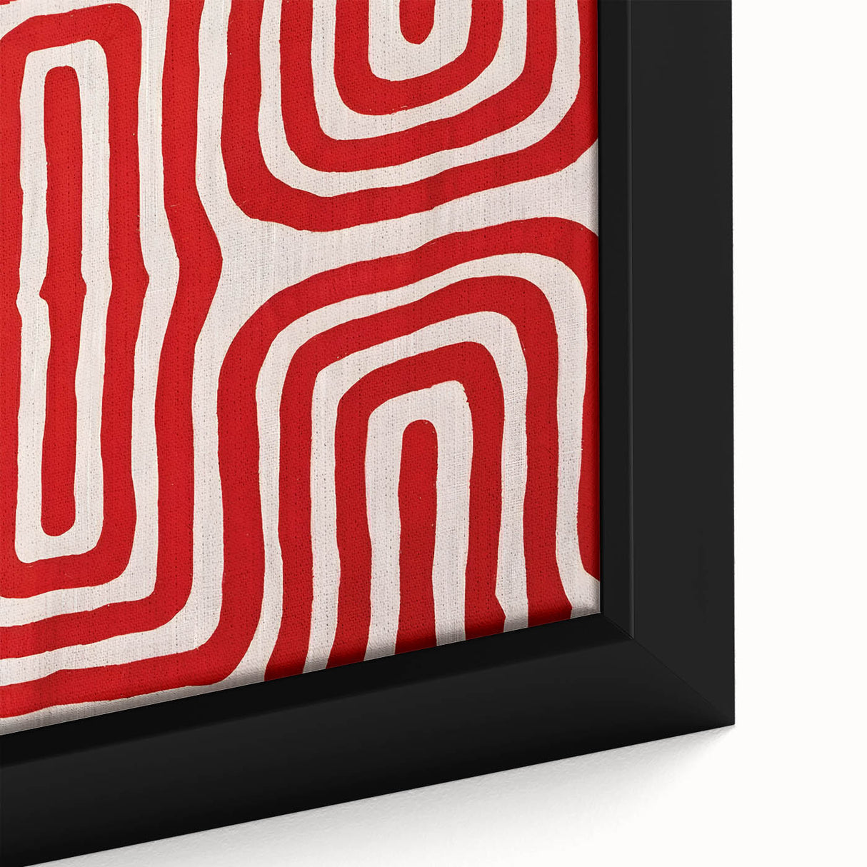 Maximalist Wall Art - Bold Red Geometric Pattern | Modern and Expressive Decor