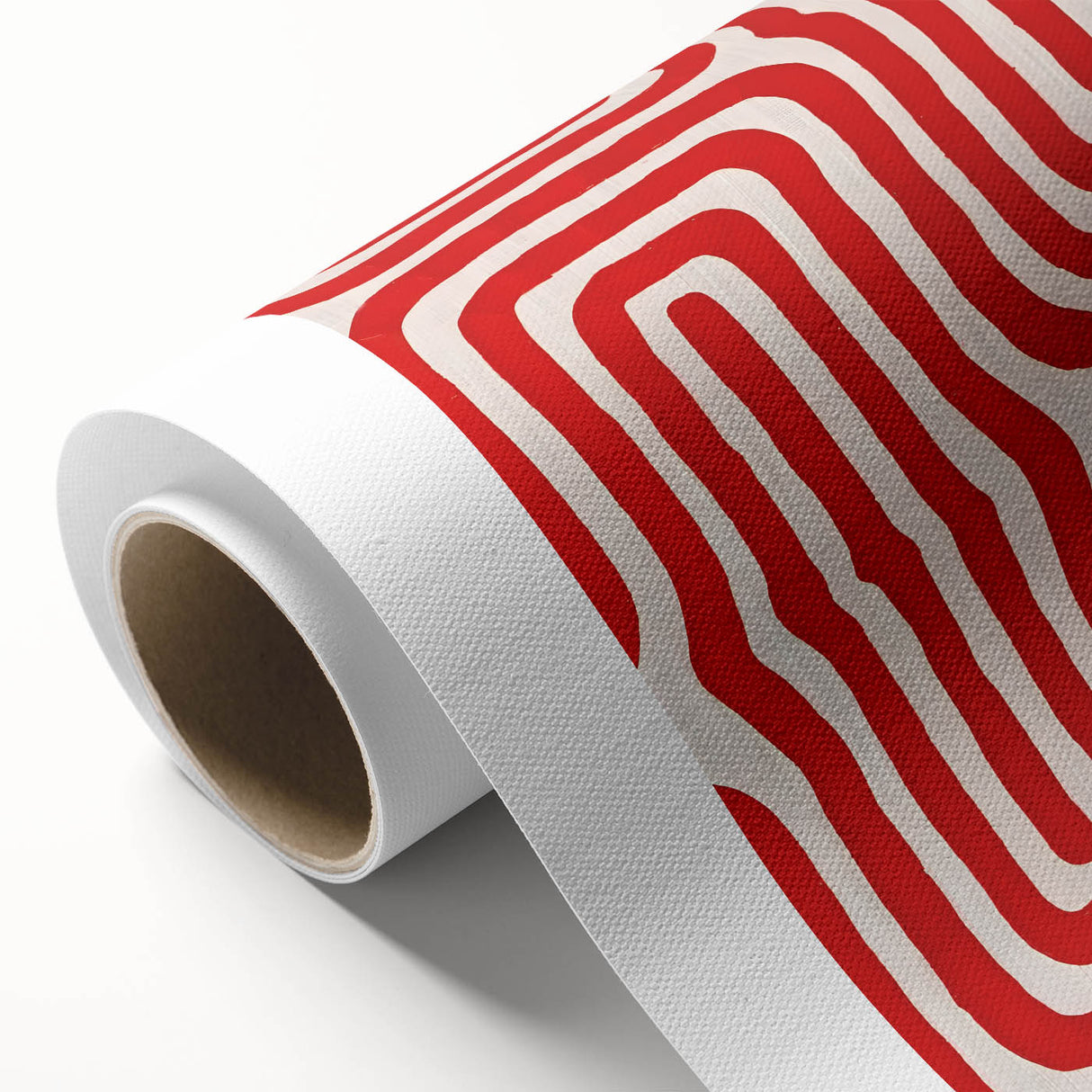 Maximalist Wall Art - Bold Red Geometric Pattern | Modern and Expressive Decor