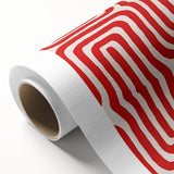 Maximalist Wall Art - Bold Red Geometric Pattern | Modern and Expressive Decor