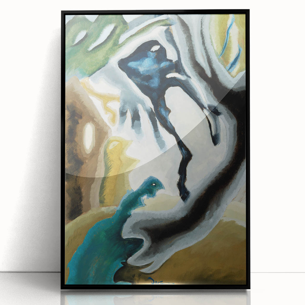 Maximalist Wall Art - Surreal Abstract Composition | Bold and Expressive Decor