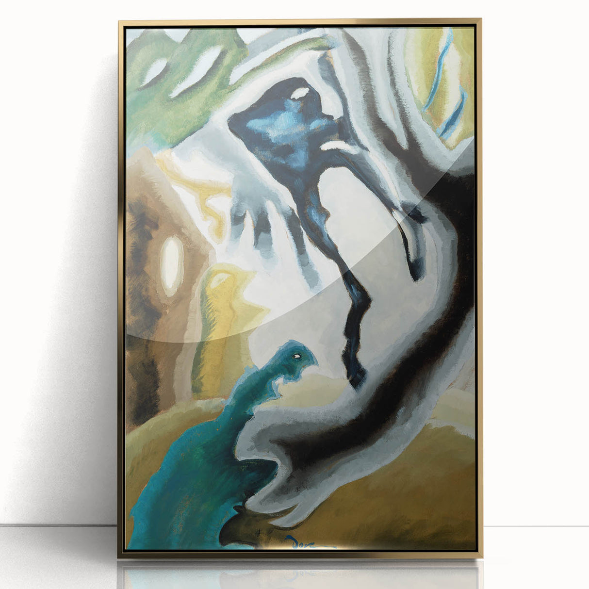 Maximalist Wall Art - Surreal Abstract Composition | Bold and Expressive Decor